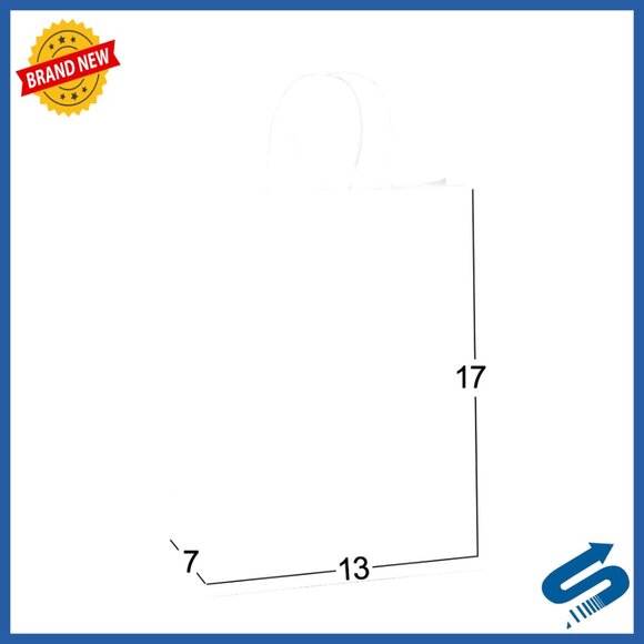 Large Kraft Paper Gift Bags with Handles Recyclable Bulk Party Shopping